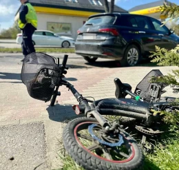 Autem wjechała w rowerzystę 