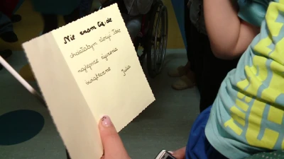 Dzieci z Wejherowa życzą dzieciom w szpitalu