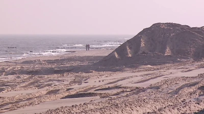 Półwysep Helski: Zniszczone po sztormach plaże - 2.02.2017 fot. TTM