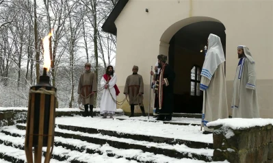 Inscenizacja Drogi Pojmania na Kalwarii Wejherowskiej