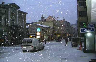Świąteczne iluminacje Wejherowa rok 2004 i 2005 fot. Leszek Spigarski