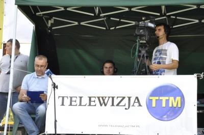 Ekipa TTM podczas realizacji meczu Gryf - Korona