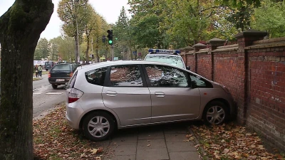 Wypadek z udziałem policji na ul. Sobieskiego
