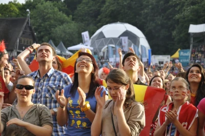 Mecz Hiszpania-Włochy. Tłumy w Fan Zone