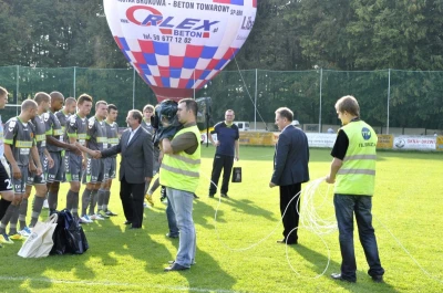 Ekipa TTM podczas realizacji meczu Gryf - Korona