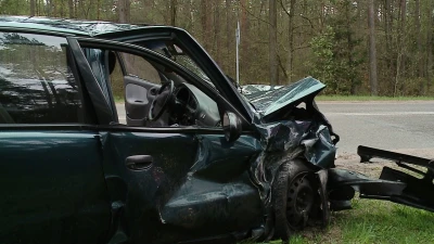 Wypadek na skrzyżowaniu - Wielka Piaśnica