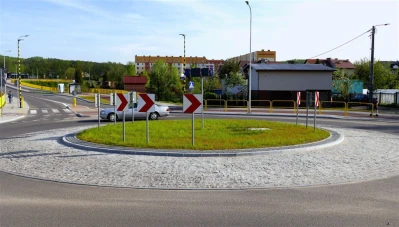 Wejherowskie rondo przed nadaniem imienia 'Gryfa Pomorskiego' - fot. Leszek Spigarski.