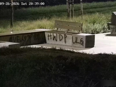 Wandale wpadli dzięki miejskiemu monitoringowi. Uszkodzili ławki w parku w Gdańsku