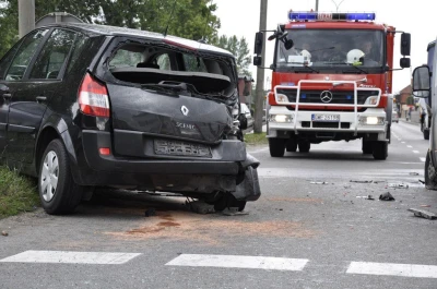 Reda: Zatrzymał się na słupie
