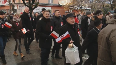 Rumia: uroczysty przemarsz z okazji Święta Niepodległości