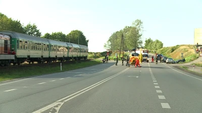 Gnieżdżewo. Wypadek na skrzyżowaniu.
