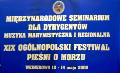 Wspomnienie XIX Ogólnopolskiego Festiwalu Pieśni o Morzu - Wejherowo 2006 - fot. Leszek Spigarski