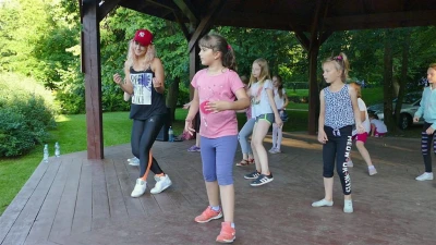 Zumba w parku. Fot. Leszek Spigarski.