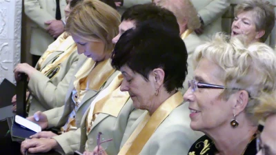 Benefis Edmunda Szymikowskiego w Muzeum PiMK-P – 65 lat z haftem kaszubskim. Fot – Leszek Spigarski