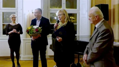 Benefis Edmunda Szymikowskiego w Muzeum PiMK-P – 65 lat z haftem kaszubskim. Fot – Leszek Spigarski