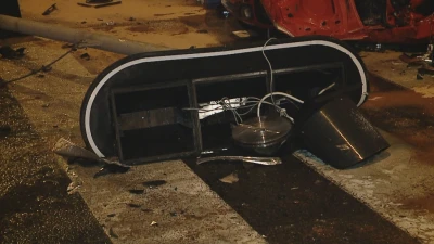 Wypadek samochodu osobowego z samochodem pożarniczym