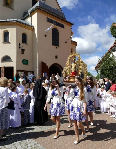 Boże Ciało 2017. Uroczystośc w parafii pw. Trójcy Świętej w Wejherowie. Fot. Leszek Spigarski
