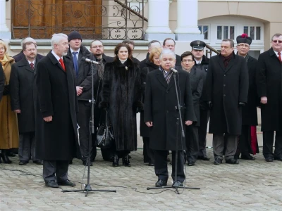 Prezydent Lech Kaczyński w Wejherowie - 2009 rok