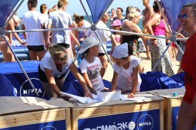 Podwórko NIVEA na plaży we Władysławowie,14- 16 lipca 2017
