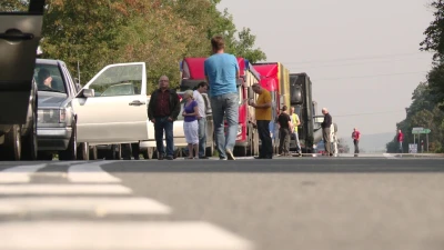 Protest rybaków na krajowej szóstce