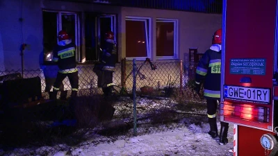 Palił się budynek socjalny w Wejherowie