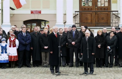 Prezydent Lech Kaczyński w Wejherowie - 2009 rok