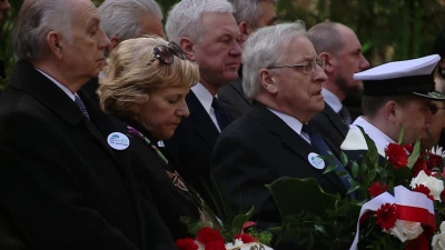 Uroczystości pod pomnikiem w Piaśnicy