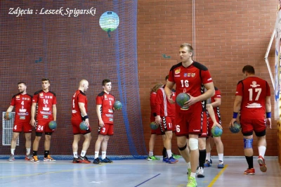 Tytani Wejherowo - rozgrzewka przed meczem -fot. Leszek Spigarski