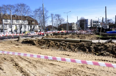 Remont al. Zwycięstwa przy CH Klif