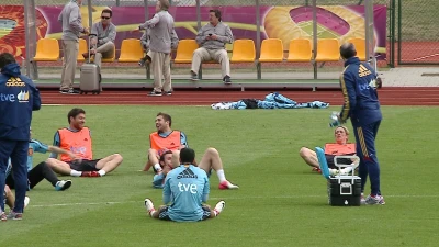 Pierwszy trening Hiszpanów