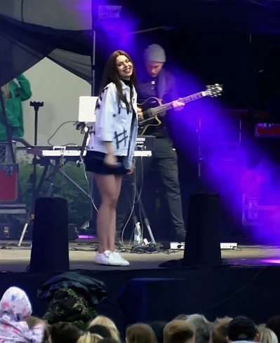 Monika Lewczuk na Światowym Zjeżdzie Kaszubów Rumia 2017 fot. Leszek Spigarski