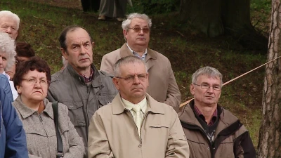 Pielgrzymi na Kalwarii Wejherowskiej