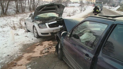 Wypadek w Gowinie - kierowca VW próbował uciec
