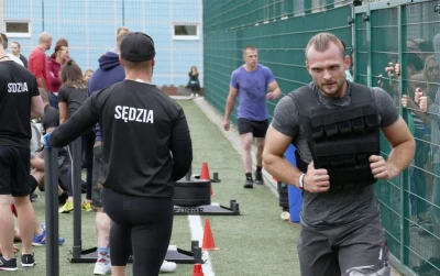 Wejher Cross Games 2017, półfinał – sanie i kamizelka, fot. Leszek Spigarski