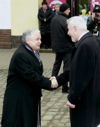 Prezydent Lech Kaczyński w Wejherowie - 2009 rok