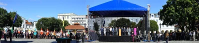 Uroczystość poświęcenia repliki sztandaru 1 Morskiego Pułku Strzelców - fot. Leszek Spigarski