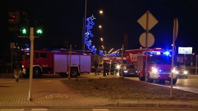 Wypadek na rondzie Solidarności