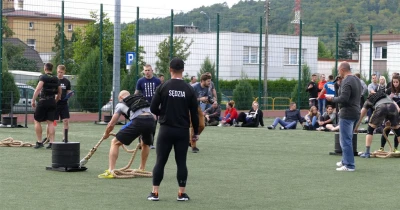 Wejher Cross Games 2017, półfinał – sanie i kamizelka, fot. Leszek Spigarski