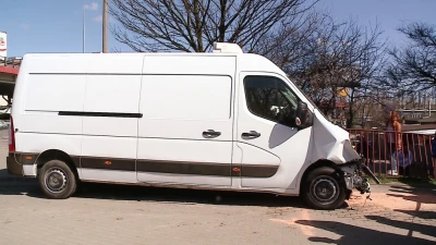 Wypadek tira i trolejbusa w Gdyni