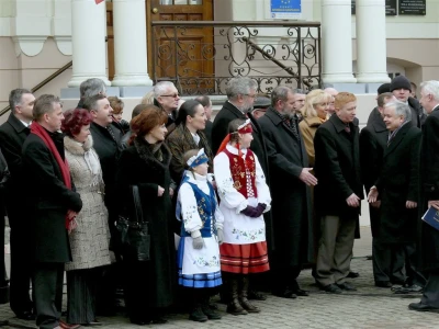 Prezydent Lech Kaczyński w Wejherowie - 2009 rok