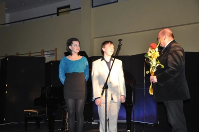 Agata Jasińska i Artur Sychowski na koncercie w Bolszewie