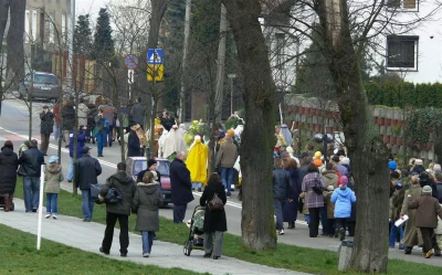 Niedziela Palmowa w Wejherowie w 2008 roku fot. Leszek Spigarski