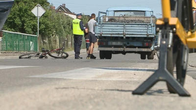 Potrącenie rowerzysty w Wejherowie