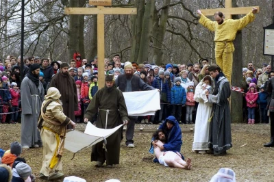 Wielki Piątek na Kalwarii Wejherowskiej - Misterium Męki Pańskiej, fot. Leszek Spigarski.