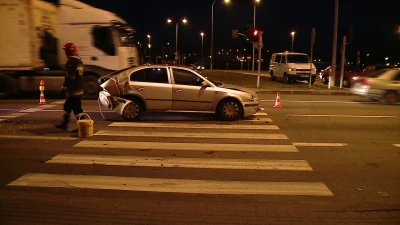 Wypadek na rondzie Solidarności
