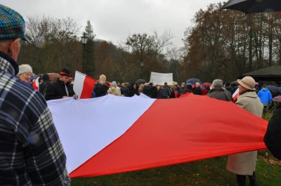 Biało-czerwona parada niepodległościowa w Wejherowie
