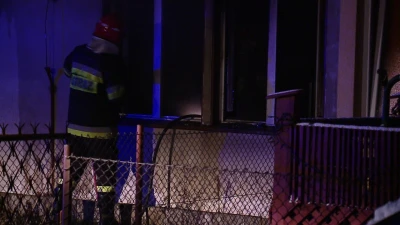 Palił się budynek socjalny w Wejherowie