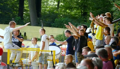 Gryf Wejherowo - Warta Poznań  0 : 1 na Wzgórzu Wolności. Fot. Leszek Spigarski.