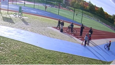 Wandalizm na BLIZIE. Monitoring zarejestrował grupę nieletnich