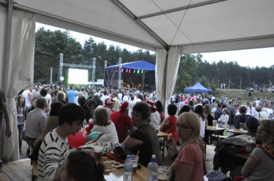 Mecz finałowy w strefie kibica w Luzinie